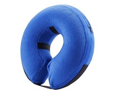 Inflatable Dog Recovery Collar Soft Pet Donut Cone Stop Licking Surgery Aid
