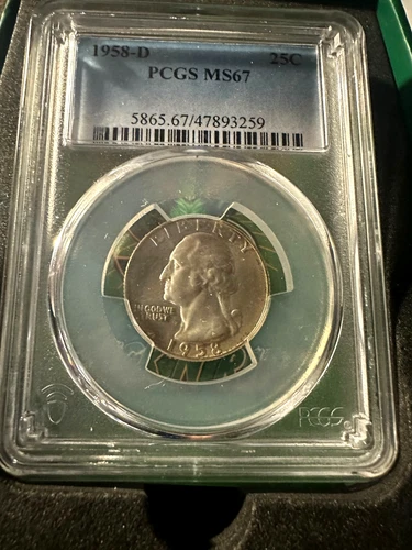 1958-D Washington Quarter PCGS MS 67