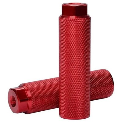 1 Paar MTB BMX Fahrrad Legierung Fuß Stunt Pegs Fußstütze Zylindergriff passend für 3/8'' Achse