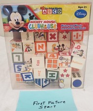 Disney Mickey Mouse Clubhouse Mickey Minnie Learn Grow Set of 40 Blocks Set
