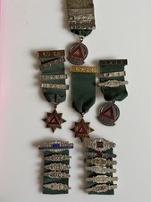 Collection Of Vintage from 1940’s to 1970’s Safe Driving Medals On Ribbons