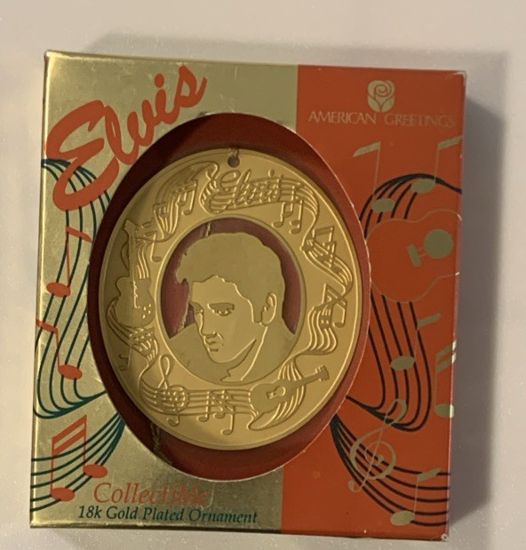Elvis - Collectible 18k Gold Plated Ornament - New in Original Box