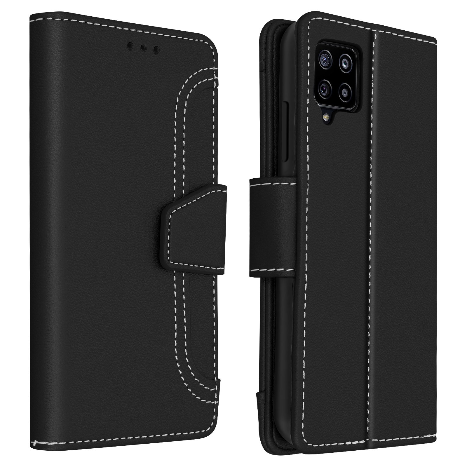 Housse cuir premium pour Galaxy A42, folio de protection haute résistance