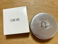 Christian Dior Novelty Pouch bag silver round NEW JAPAN