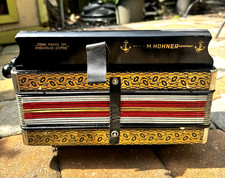 Antyczne trzciny stalowe akordeonowe Hohner małe wyprodukowane w Niemczech świetny stan