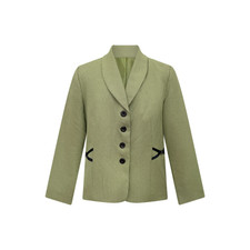 Perceptions New York Textured Button-Front Blazer   Size 16