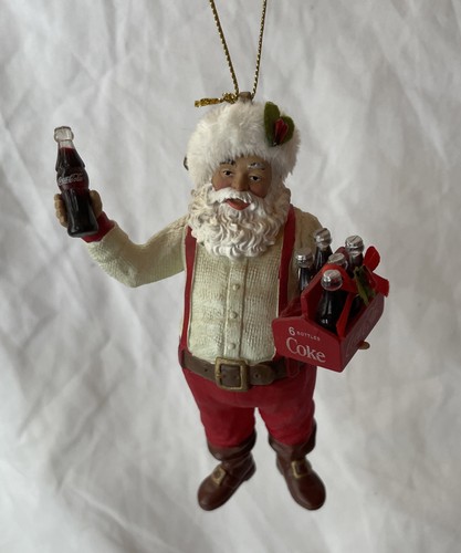 Coca-Cola® Santa Holding A 6-Pack Of Coke Christmas Ornament Kurt Adler CC9122