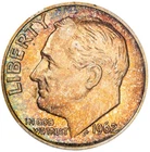 1962 Toned Roosevelt Dime Proof PCGS PR 64 PF See Video Toning Silver Coin 10C