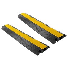 Pyle 40" Cable Wire Protector Cover Ramp Track with Interlocking System  Fli...