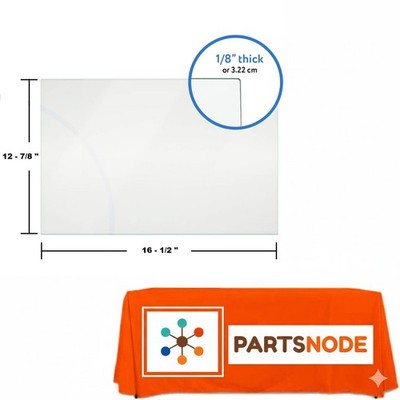 33713711R For Whirlpool Refrigerator Glass Insert Crisper Pan Cover Part # Model
