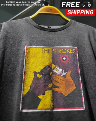2004 The Strokes  Room on Fire  Tour Unisex T-Shirt Black Men Women S-5XL