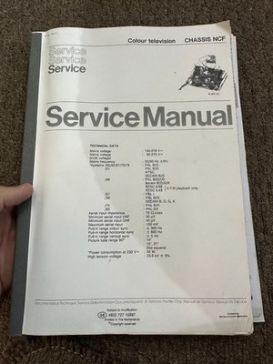 Philips TV CHASSIS NCF Service Manual *Original* SM16