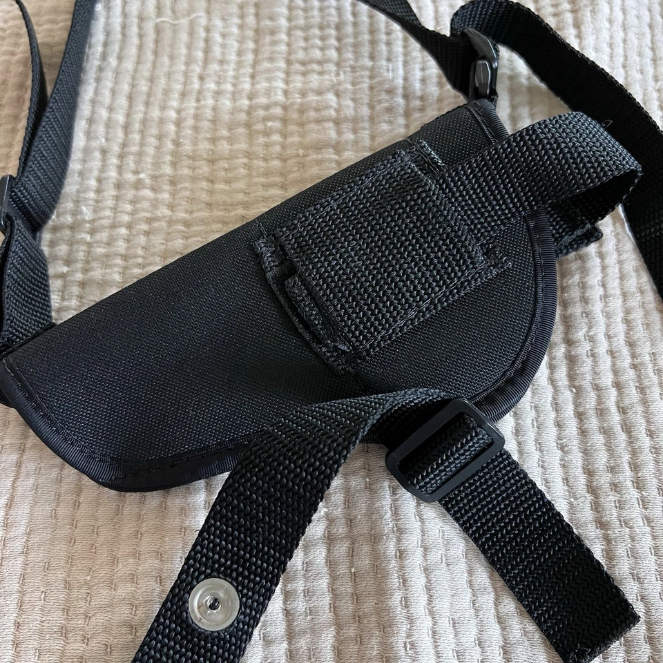 Тактическая горизонтальная наплечная универсальная кобура мешок для магазина скрытое ношение - Изображение 2 из 4