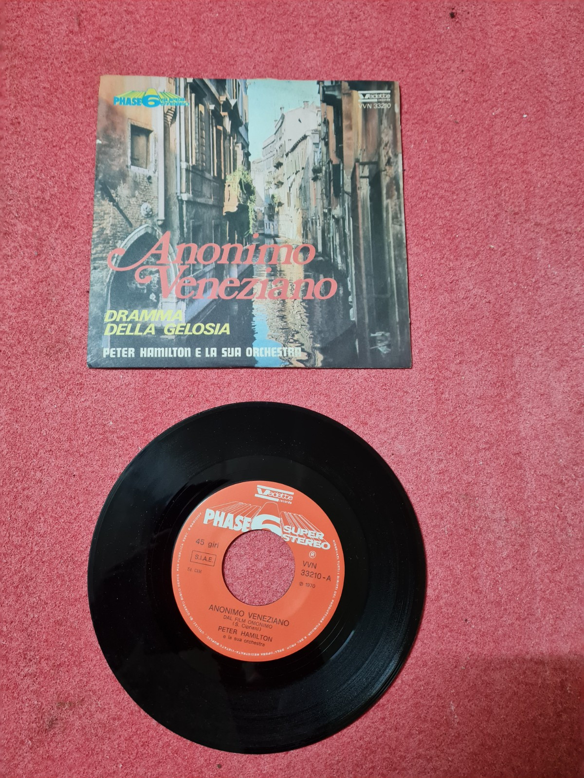 Anonimo Veneziano - Dramma Della Gelosia 45 Giri Vinile