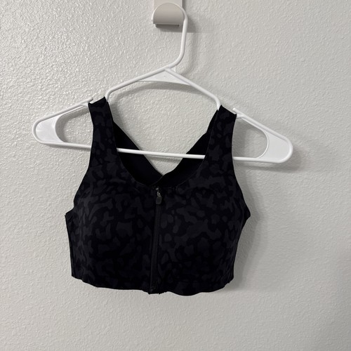 Lulu Lemon Elite Women’s Sports Bra Camo With Zipper Size 34C