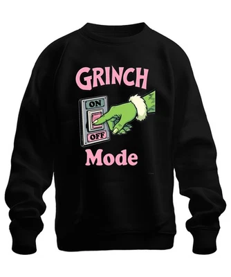 GRINCH Mode Weihnachtsmuffel Lustig Geschenk Weihnachten Humor Unisex Sweatshirt - Image 1 of 4