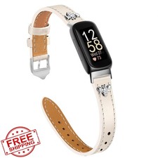 EVPLNT Slim Leather Bands for Fitbit Inspire 3 Women's Design