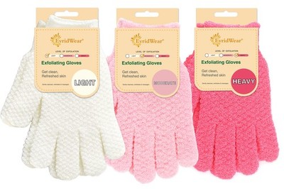 Exfoliating Glove Shower Gloves Exfoliate Dead Skin for Dry Sensitive Skin No...