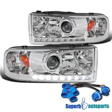 Fits 94-01 Ram 1500 94-02 Ram 2500 3500 Led Sport Projector Headlights