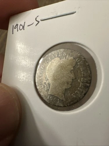 1901-S Barber Liberty Dime, Key Date with Low Mintage Rare