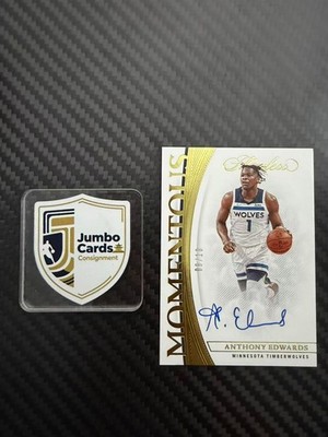 Anthony Edwards 2021-22 Panini Flawless Moments Auto 09/10 Timberwolves