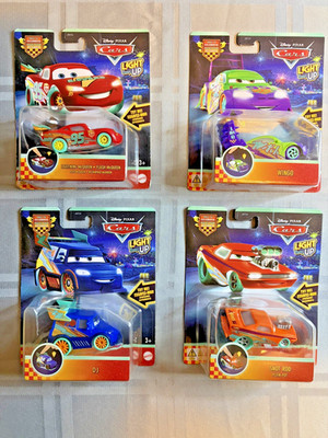 2026 DISNEY PIXAR CARS LIGHT UP RACE TO CELEBRATE SET OF 4  **NEW RELEASES**