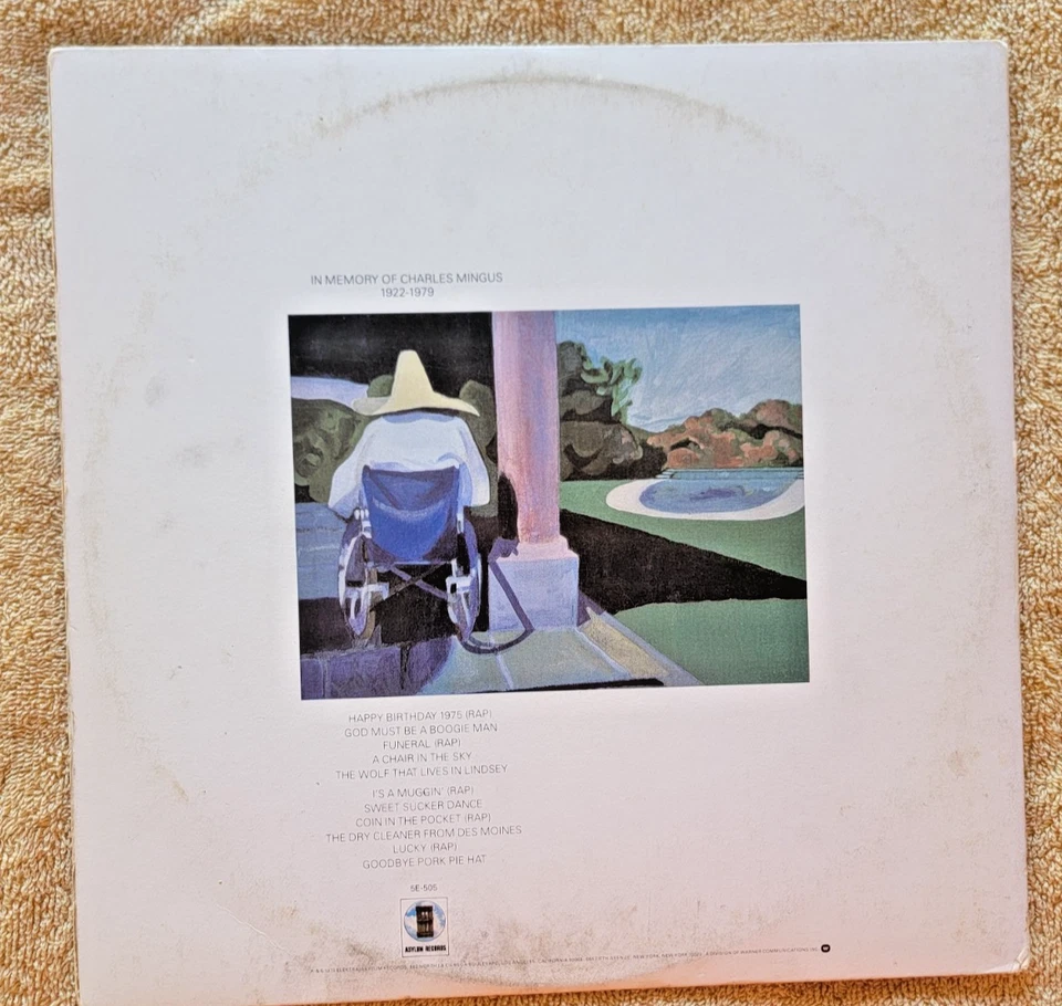 Joni Mitchell, Mingus, 1979 1st Asylum Stereo, 5E-505, VG++ to EX Foto 3 de 4