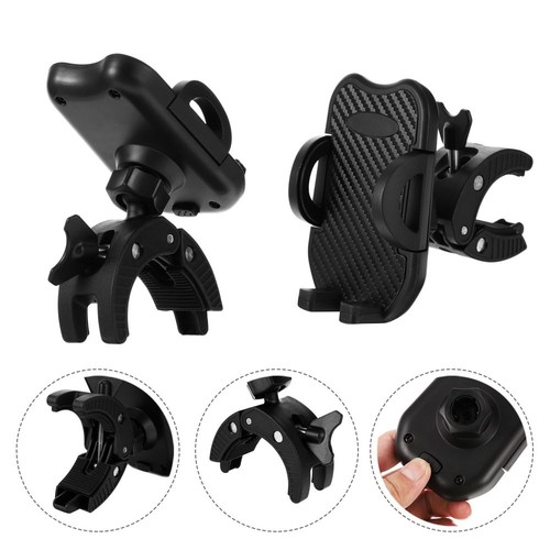 Round Tube Clamp Mobile Phone Holder Mount for Scooter Mountain Bike with - 第 10/12 張圖片