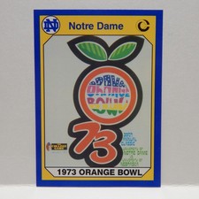 Notre Dame College Football Orange Bowl Card 85 (A)