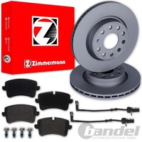 Zimmermann Bremsscheiben 330Mm + BelÄGe Hinten FüR Audi A6 A7 4G C7 Auch Allroad