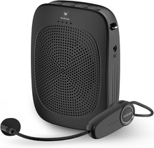 Wireless Voice Amplifier with Headset Microphone, Portable PA