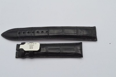 ULYSSE NARDIN LEDER ARMBAND 20MM FÜR DORNSCHLIESSE 18MM 20-18 SCHWARZ NEU