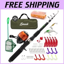 Kids Telescopic Fishing Pole Set with Tackle Box