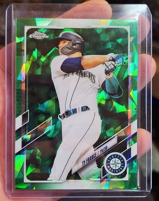 Topps Chrome 2021 Update Sapphire #50/50 Ty France Green Parallel Refractor #US5