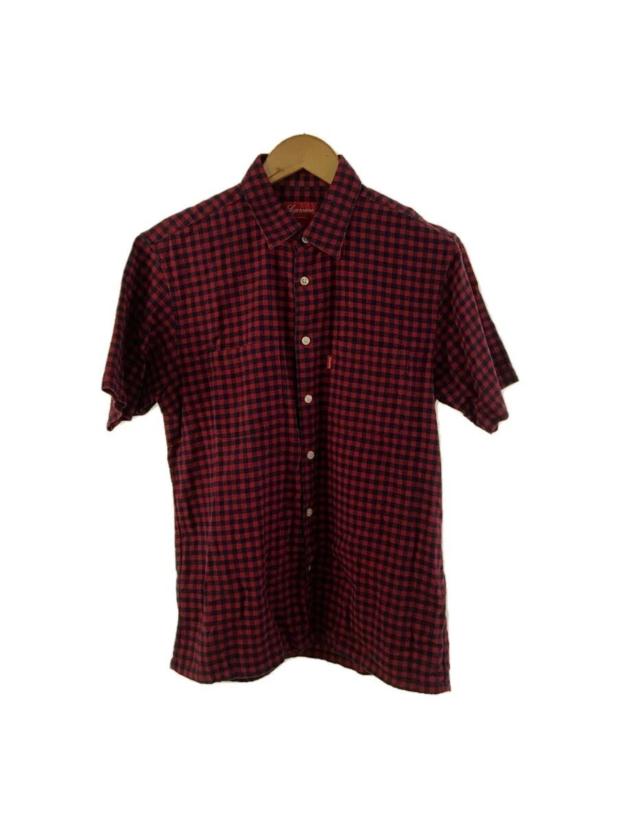 Chemise Supreme manches courtes/S/coton/rouge/ombrique