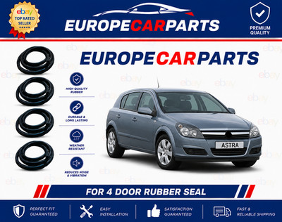 FOR Opel Astra H 2004-2009 For 4 Door Rubber Door Seal Weatherstrip Gaskets #4