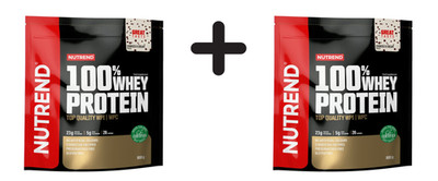 2 x Nutrend 100% Whey Protein, Cookies & Cream - 800g (43,72 EUR/kg)
