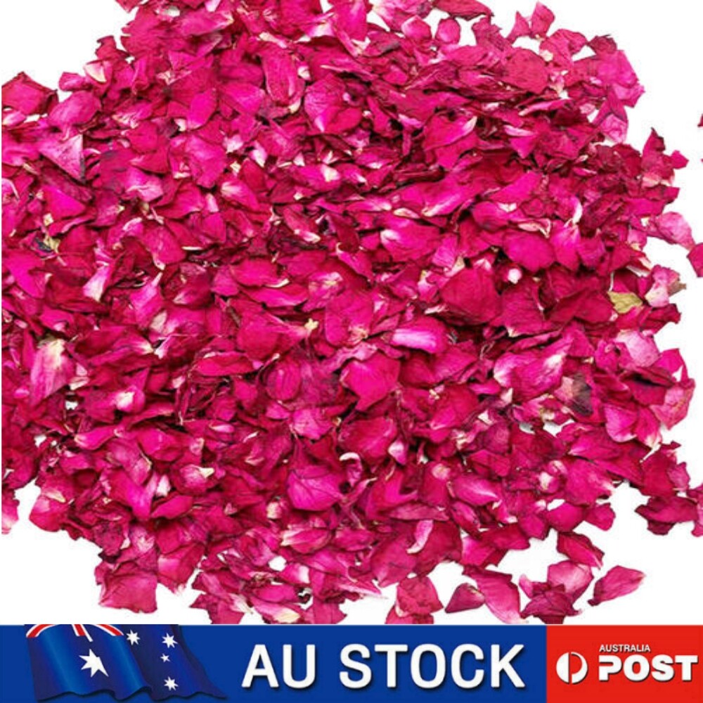 250g Dried Natural Real Red Rose Petals Organic Dried Flowers For Bath