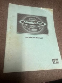 Incredible Technologies SHUFFLESHOT Arcade Video Game Manual -good used original