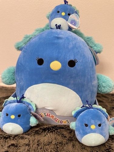 Squishmallow Priscilla The Blue Peacock 16â+ 5â Set! BNWT FAST SHIPPING! | eBay