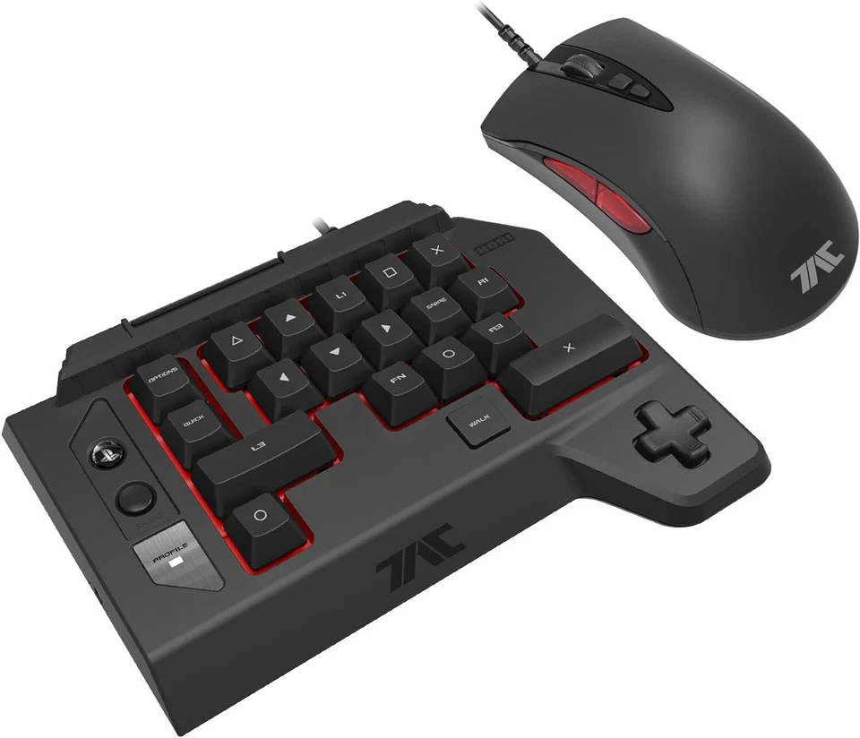 Hori Tactical Assault Commander Four type K2 - Clavier et souris pour PS3/PS4