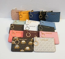 Michael Kors Jet Set Travel S TZ Coin Pouch with ID Key Holder Wallet