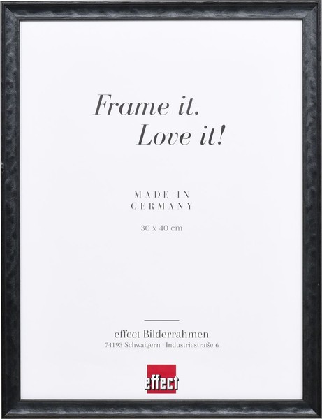 Effect Holzrahmen Profil 2070 Museumsglas 60X80 Cm Schwarz-image