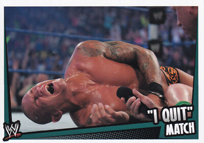 2011 Topps WWE I Quit Match Type Slam Attax Rumble Near Mint