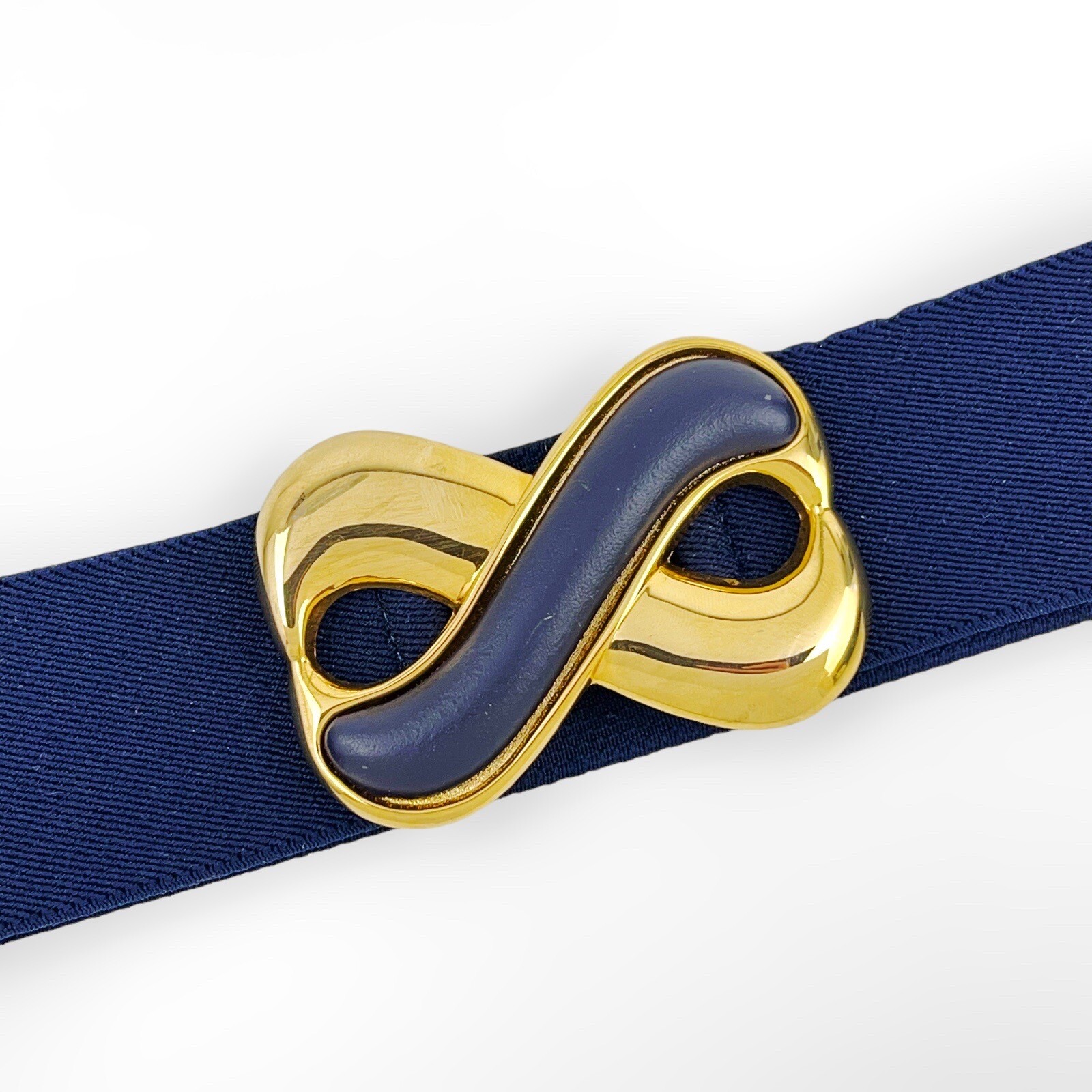 VINTAGE DAY LOR ENAMELED BUCKLE WITH ELASTIC BELT-image