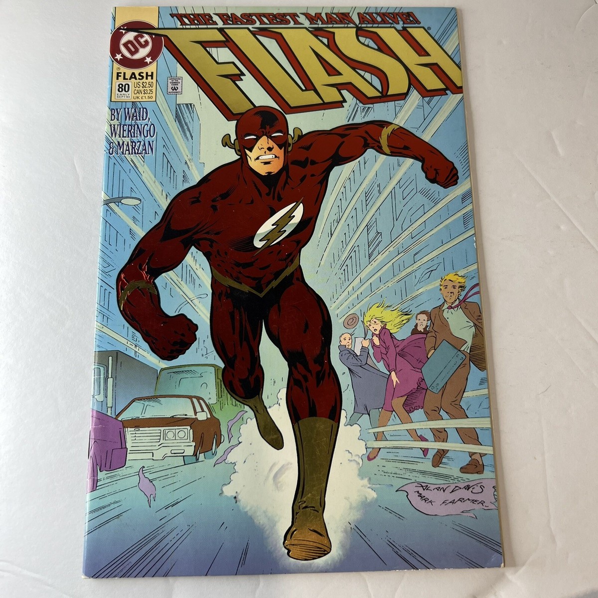 The Flash #80 Red & Gold Foil Cover The Fastest Man Alive 1993 DC