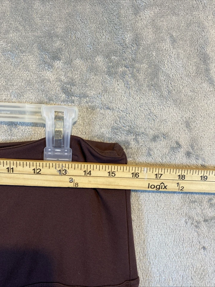 Calça Legging IMAN Global Chic Tamanho G Marrom Ponte Perfeita Emagrecimento Malha Elástica - Imagem 3 de 4