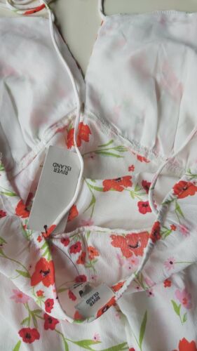River Island Cream Heritage Print Camisole Top size 10 BNWT - Picture 9 of 9