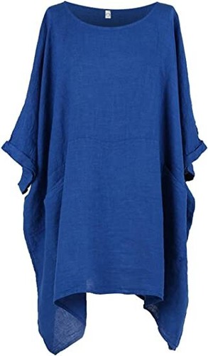 Italian Ladies womens Plain Tunic Top Shirt blouse Quirky Lagenlook cotton Dress - Picture 66 of 66