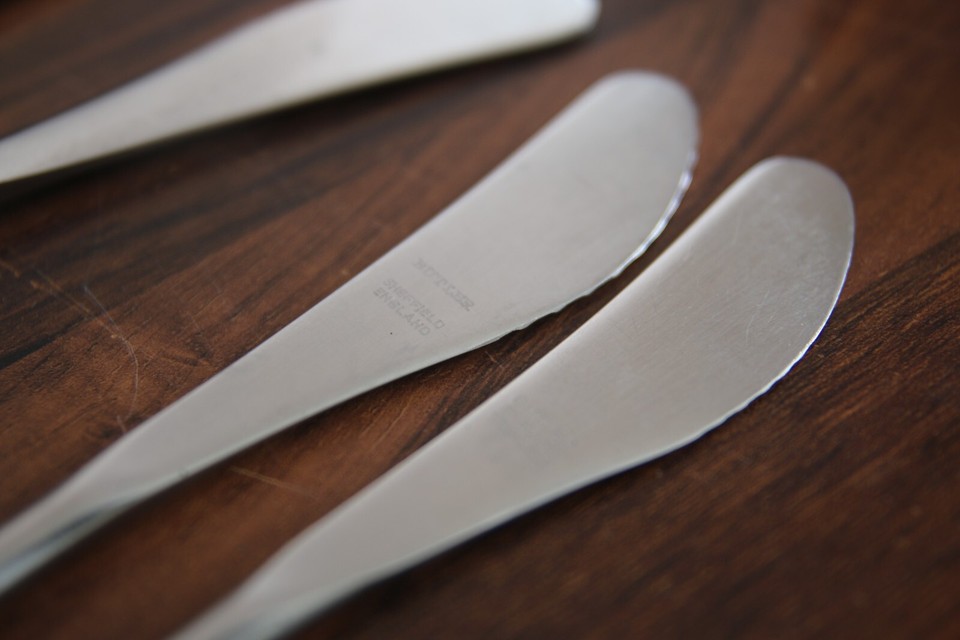 BUTLER Cutlery ROSEBURY Full set Danish Modern MCM Teak